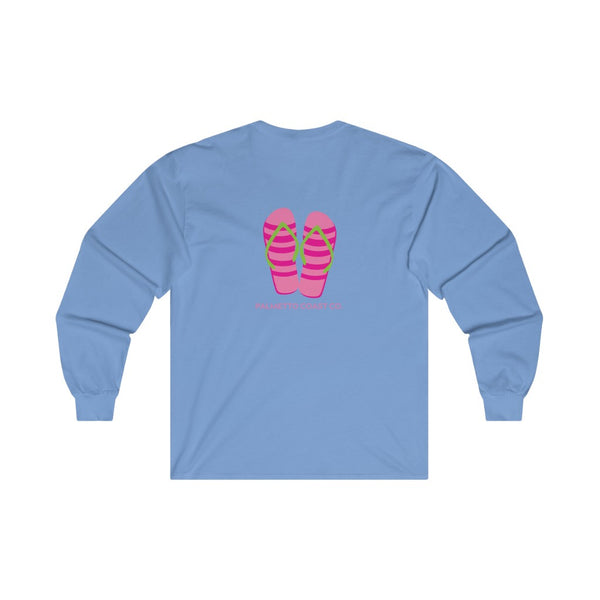 Pink Flip Flips Long Sleeve Tee