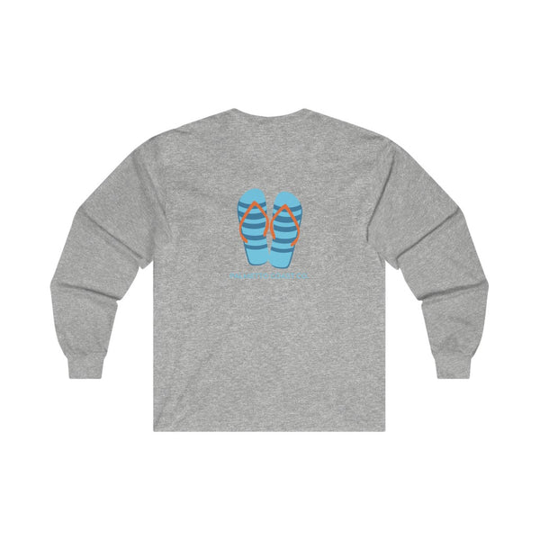 Blue Flip Flips Long Sleeve Tee