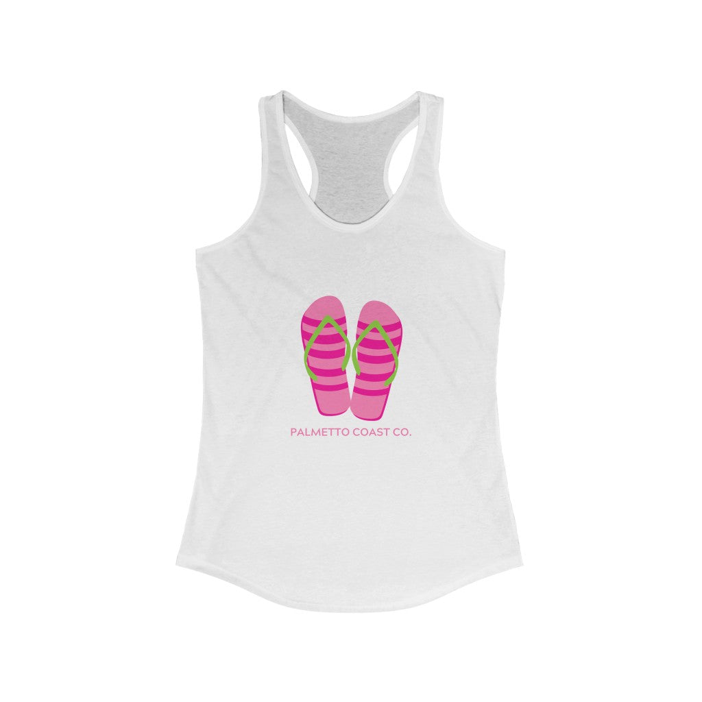 Pink Flip Flops Racerback Tank