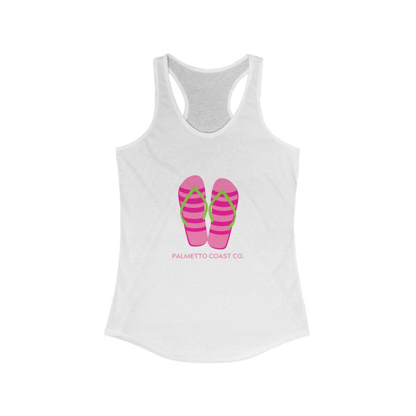 Pink Flip Flops Racerback Tank