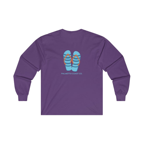 Blue Flip Flips Long Sleeve Tee