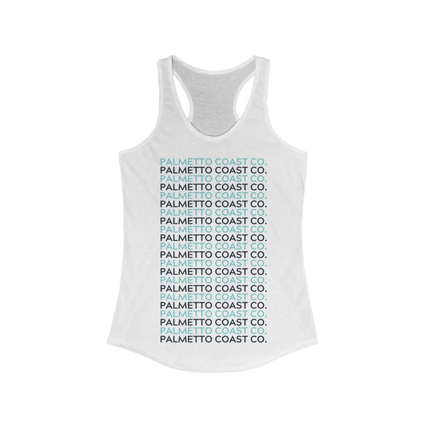 Palmetto Coast Co. Racerback Text Tank