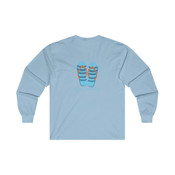 Blue Flip Flips Long Sleeve Tee