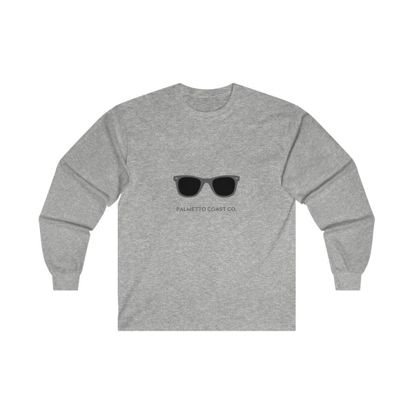 Gray Sunglasses Long Sleeve Tee