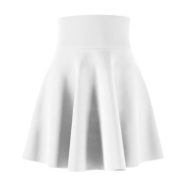 Classic Palm Skater Skirt in White