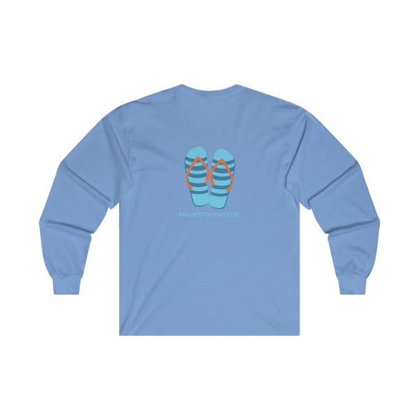 Blue Flip Flips Long Sleeve Tee