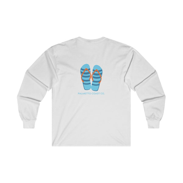 Blue Flip Flips Long Sleeve Tee